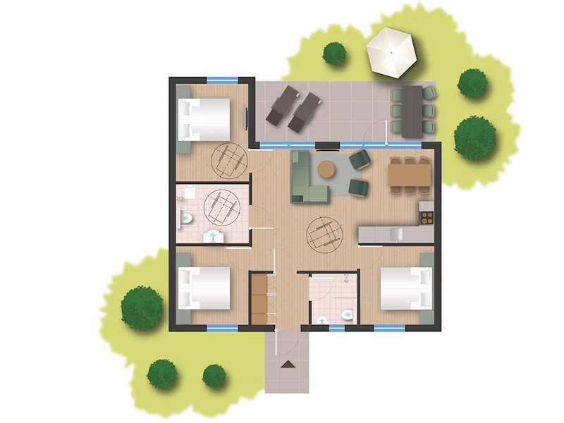 Plattegrond van NO2824