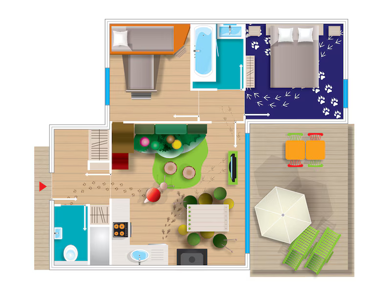 Plattegrond van TF965