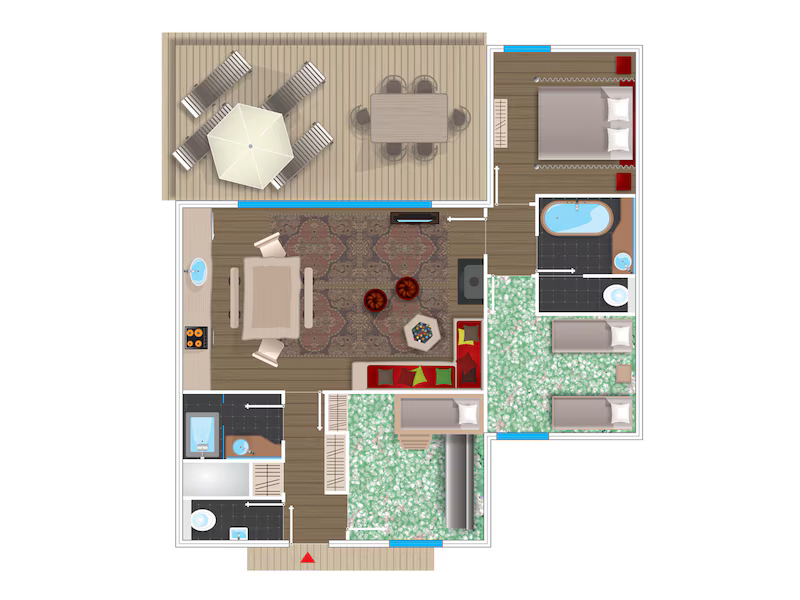 Plattegrond van TF968